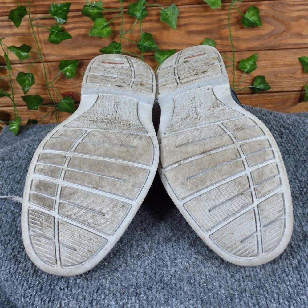 Rockport TruTech Mens Casual Oxford Shoes Size 8 Everyday Comfort Navy Leather‎